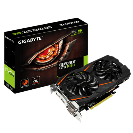 VGA Gigabyte GeForce&#174; GTX 1060 WINDFORCE OC 6GB GDDR5 192bit  _N1060WF2OC-6GD _618S